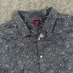 UNTUCKIt Joaquin XXX-Large Short Sleeve Button Down Shirt Floral Navy‎ Men's